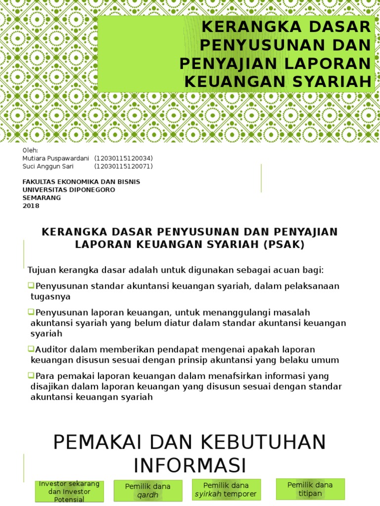 Tujuan Laporan Keuangan Menurut Psak Seputar Laporan