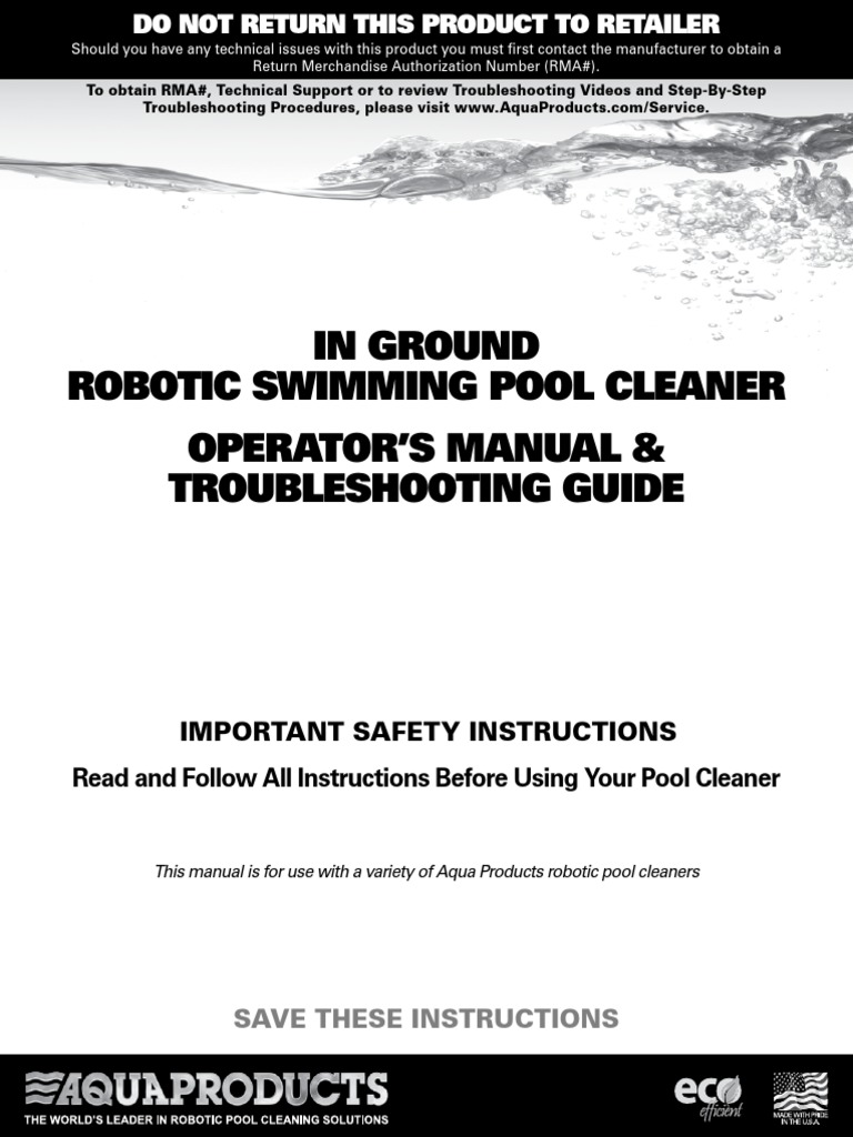 Aquabot Turbo Manual PDF Timer Power Supply