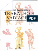 KOWARICK - Trabalho e Vadiagem - Cap. 1 1