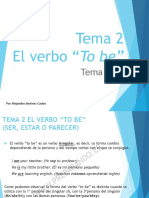 Tema - 2 Verbo "To Be"