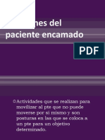 Posiciónes Anatomicas Del Paciente Encamado PDF