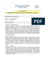 ERF CCO ART Modul II Travanj 2018 OPIS EDUKACIJE PDF