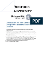 Rostock University: Application For Non-German Prospective Students Via UNI-Assist