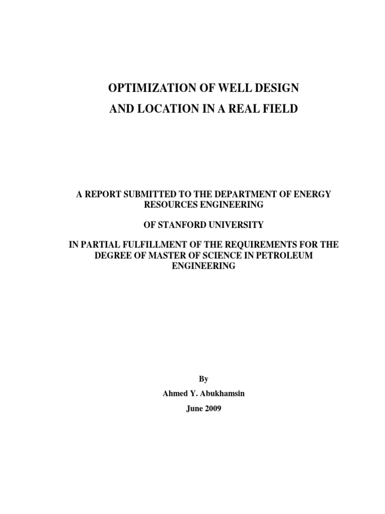 Optimizing Well Design in Thailand | PDF | Mathematical Optimization ...