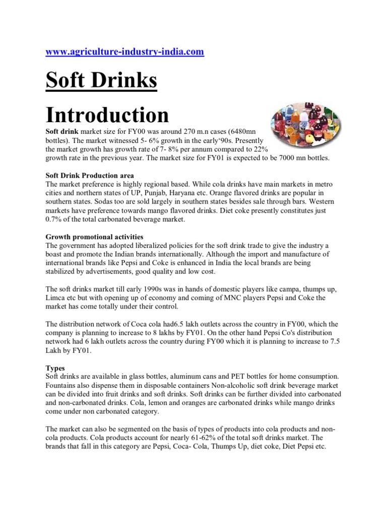 Soft Drink 1 PDF Soft Drink Fructose