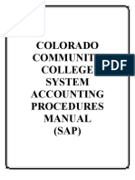 Colorado Community College System Accounting Procedures Manual (SAP)