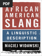 Afro American Slang | PDF | Slang | Linguistics