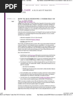 how to install win7 in Mac