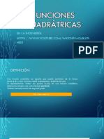 Funciones cuadráticas en ingeniería