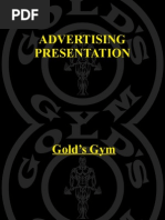 Download Golds Gym Advertising Presentation by Charanpreet Singh Gill SN38809813 doc pdf