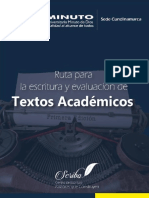 RUTA PARA LA ESCRITURA Y EVALUACIÓN DE TEXTOS ACADÉMICOS Final (1) - 1 PDF
