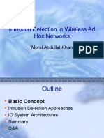 Intrusion Detection in Wireless Ad Hoc Networks: Mohd Abdullahkhan