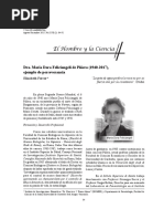 Ferrer 2017 Dra. María Dora Feliciangeli de Piñero (1940-2017), Ejemplo de Perseverancia