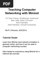 Teaching Computer Networking With Mininet