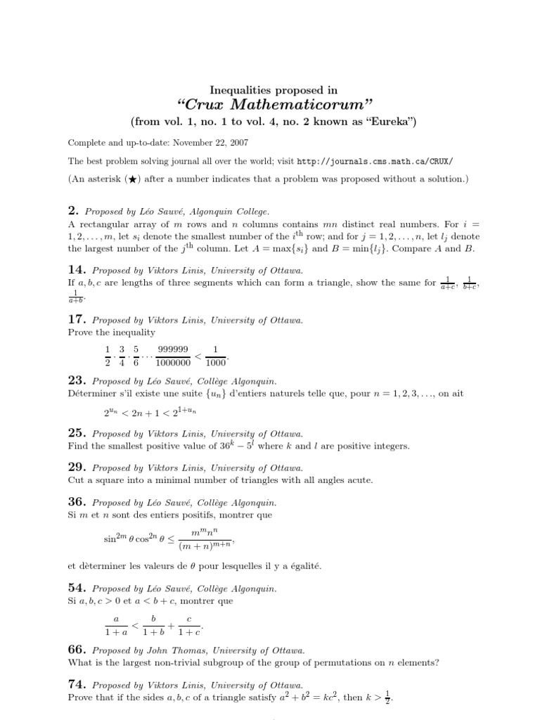 Ineq Triangle Mathematical Objects