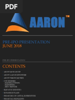 Pre-Ipo Presentation: JUNE 2018