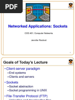 Networked Applications: Sockets: COS 461: Computer Networks