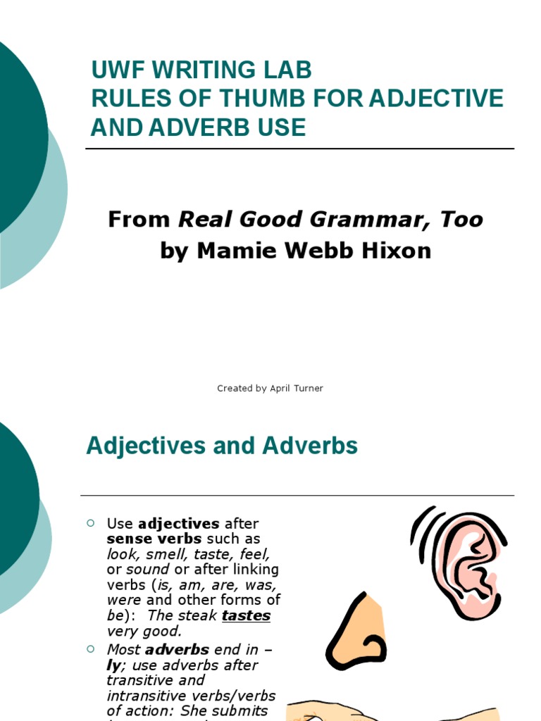 Adjective and Adverb Guide | PDF | Foreign Language Studies | Self ...