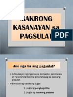 Makrong Kasanayan Sa Pagsulat