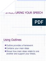 Structuring Your Speech