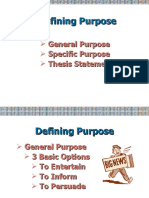 Defining Purpose Defining Purpose