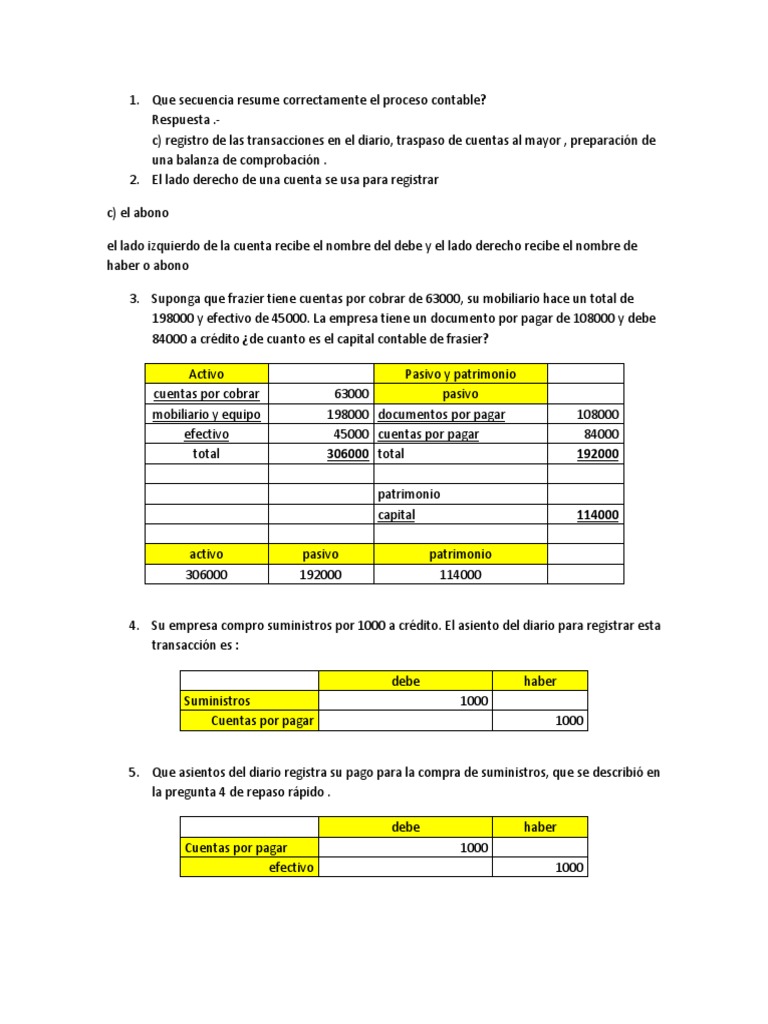 Registro de Cuentas por Pagar en Contabilidad | PDF | Contabilidad ...