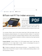 BITcoin Not FIT for Indian Economy