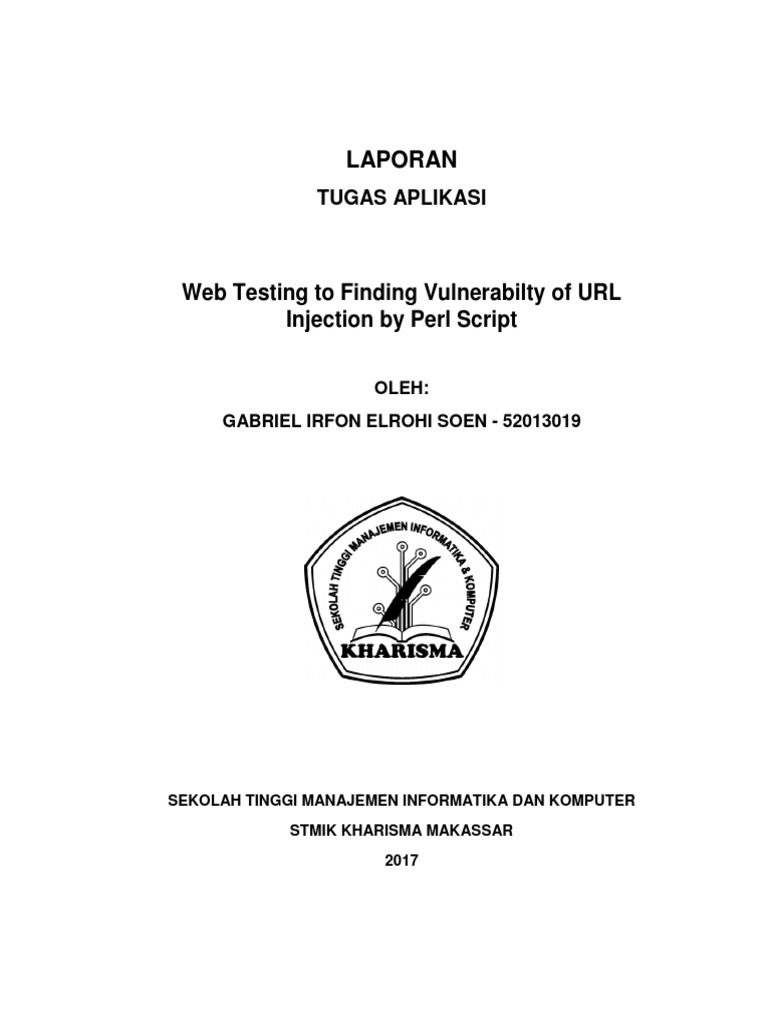 Uji Keamanan URL Injection dengan Perl | PDF