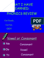 What I Have Learned: Phonics Review: Get Ready, Get Set