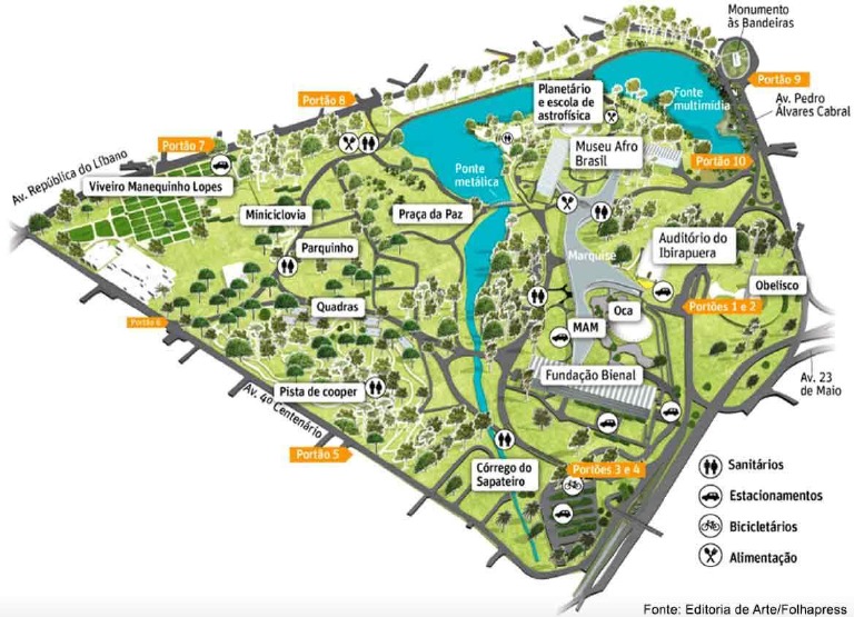 Ibirapuera Park São Paulo Map PDF | PDF