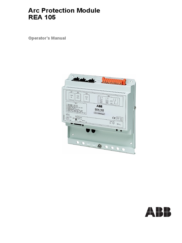 REA105 Arc Protection Module | PDF | Relay | Switch