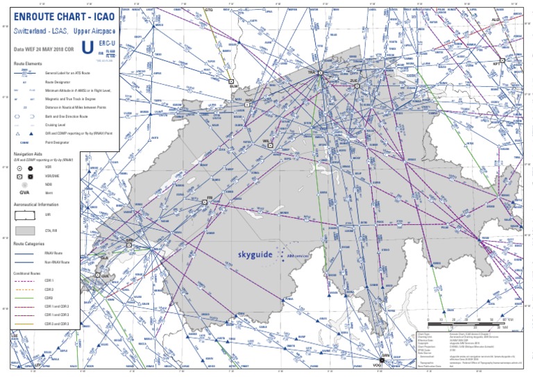 Enroute Chart - Icao Enroute Chart - Icao: Upper Airspace Switzerland ...