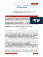 Shear Behavior of Lightweight Fiber Reinforced Concrete Beams