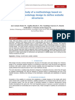 Usability study of a methodology based on concepts of ontology design to define website structures