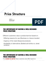 Price Structure: Lesson 3 Pricing For Value Elkana Ezekiel