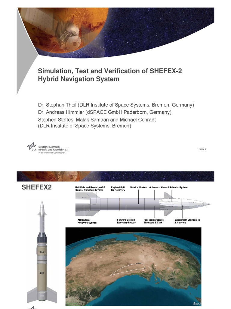 Test and Verification of Shefex2 Hybrid Navigation System Stephan Theil ...