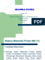 Kuliah Ke 1, Mekanika Fluida, STTK BP, 28-Jan.2018