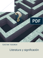 Todorov Literatura y Significacion