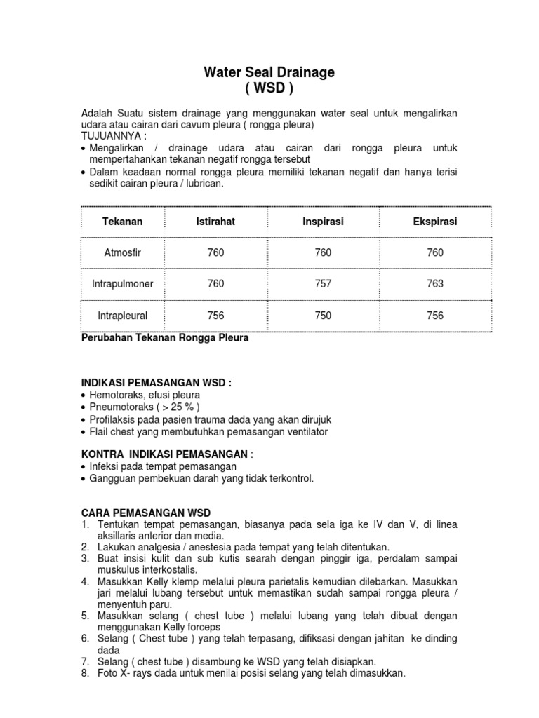 Water Seal Drainage PDF