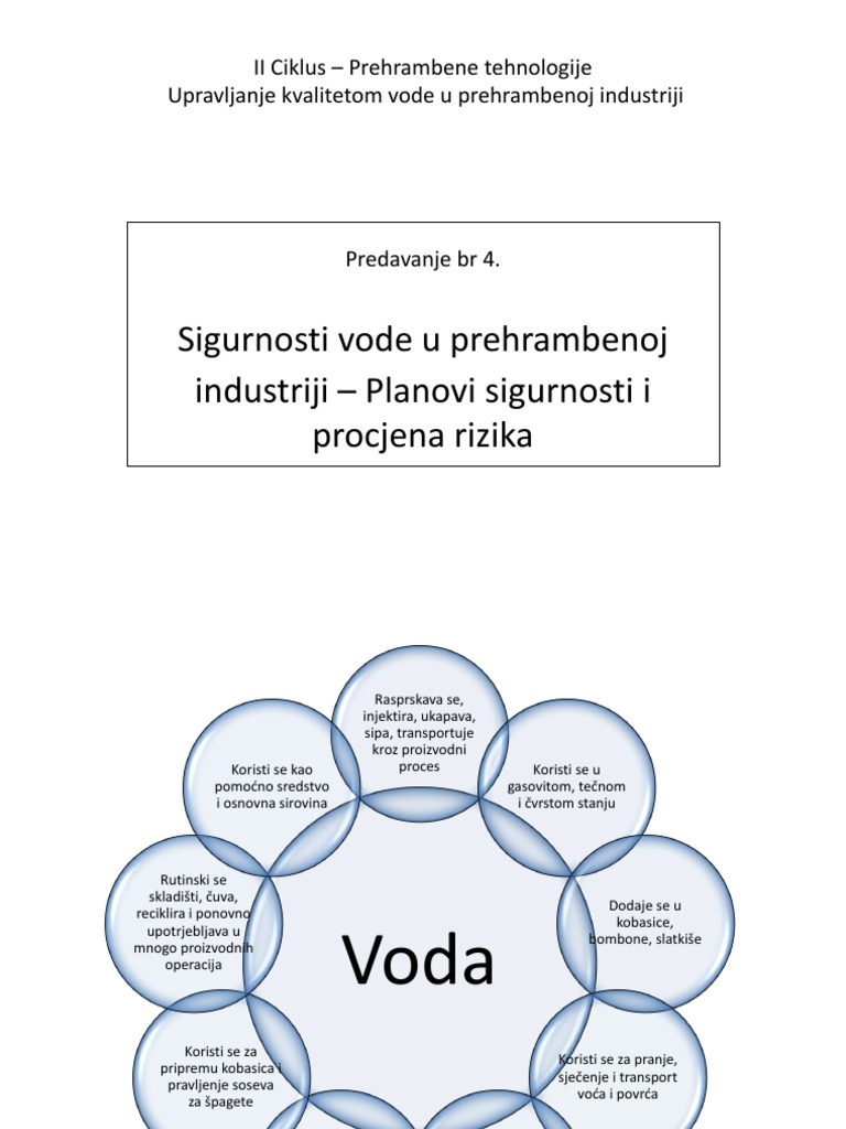 4 Planovi Sigurnosti I Procjena Rizika | PDF