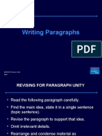 Writing Paragraphs - Spoken Englsih Course Lucknow