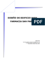 Diseño estructural farmacia San Pablo