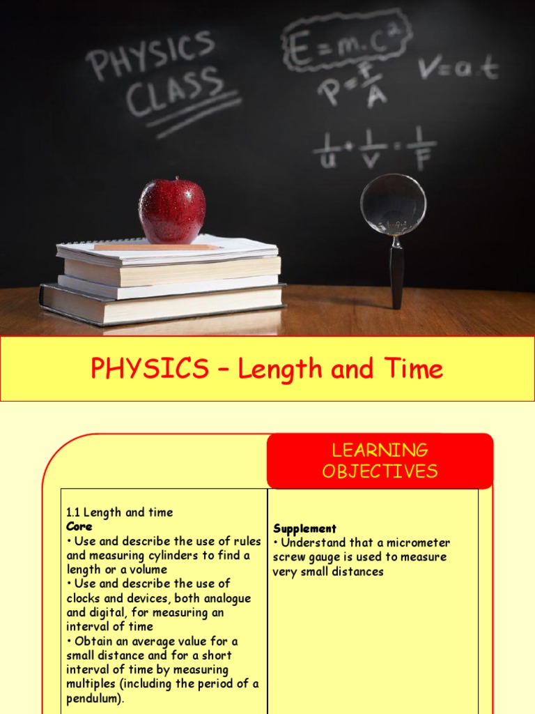 Measuring Time and Length in Physics | PDF | International System Of ...