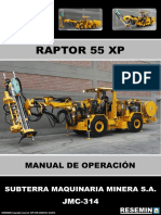 Manual de Operación Raptor 55 Xp Jmc-314