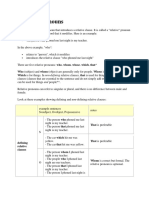 Relative Pronouns