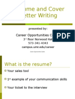 Resume and Cover Letter Writing06
