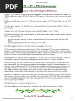 CATV - TV - FM Frequencies: Information Useful For Working Out RFI Problems