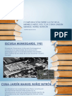 Comparación Entre La Escuela Munkegards 1951 y La