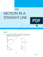 Motion in A Straight Line: Chapter Three