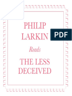 Digital Booklet - Philip Larkin Reads The Less Deceived